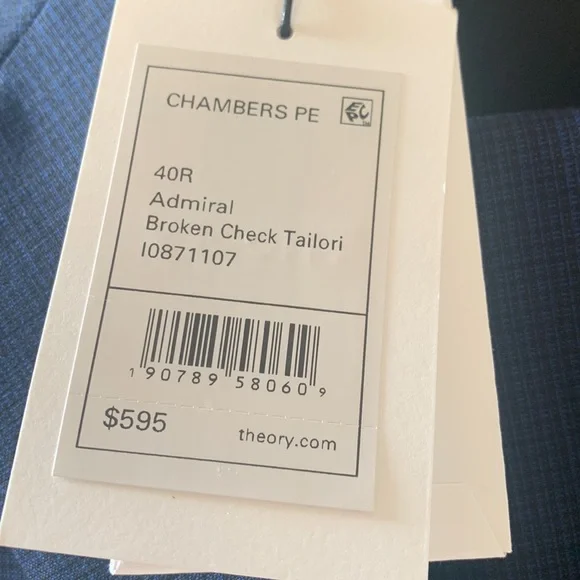 Admiral check Theory Suit